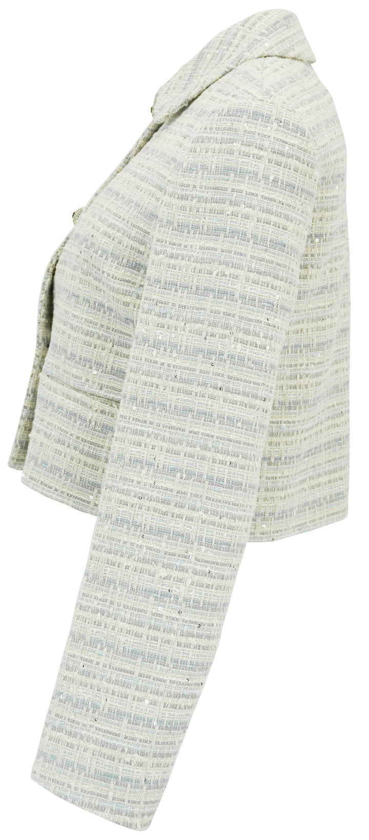 Valentino Tweed Jacket in Grey Blue