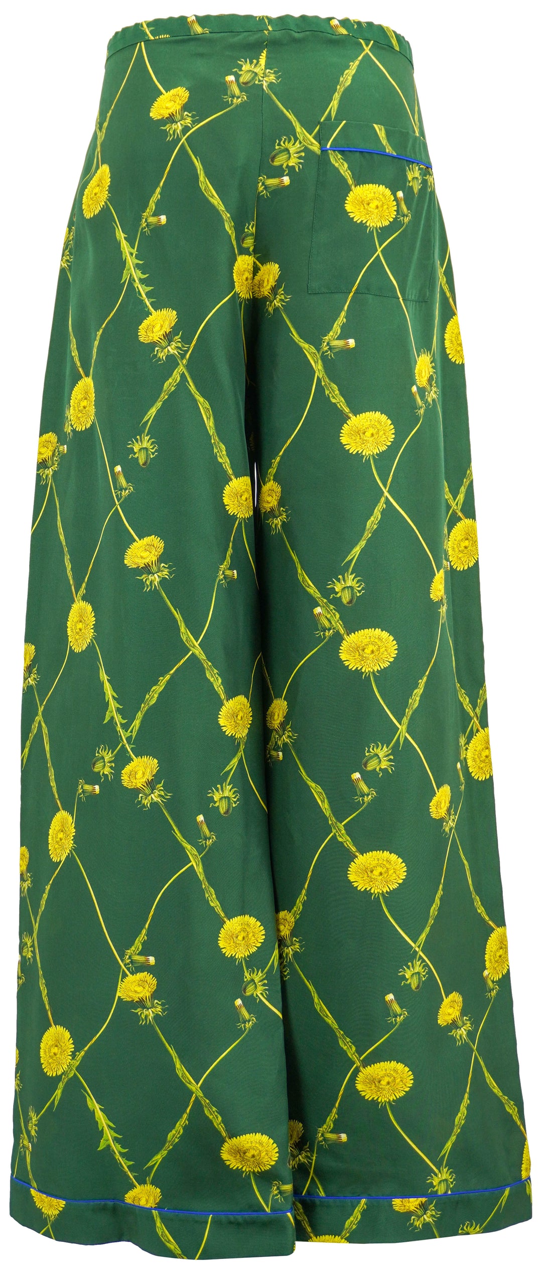 Burberry Silk Dandelion Print Pajama Pants in Green - Discounts on Burberry at UAL