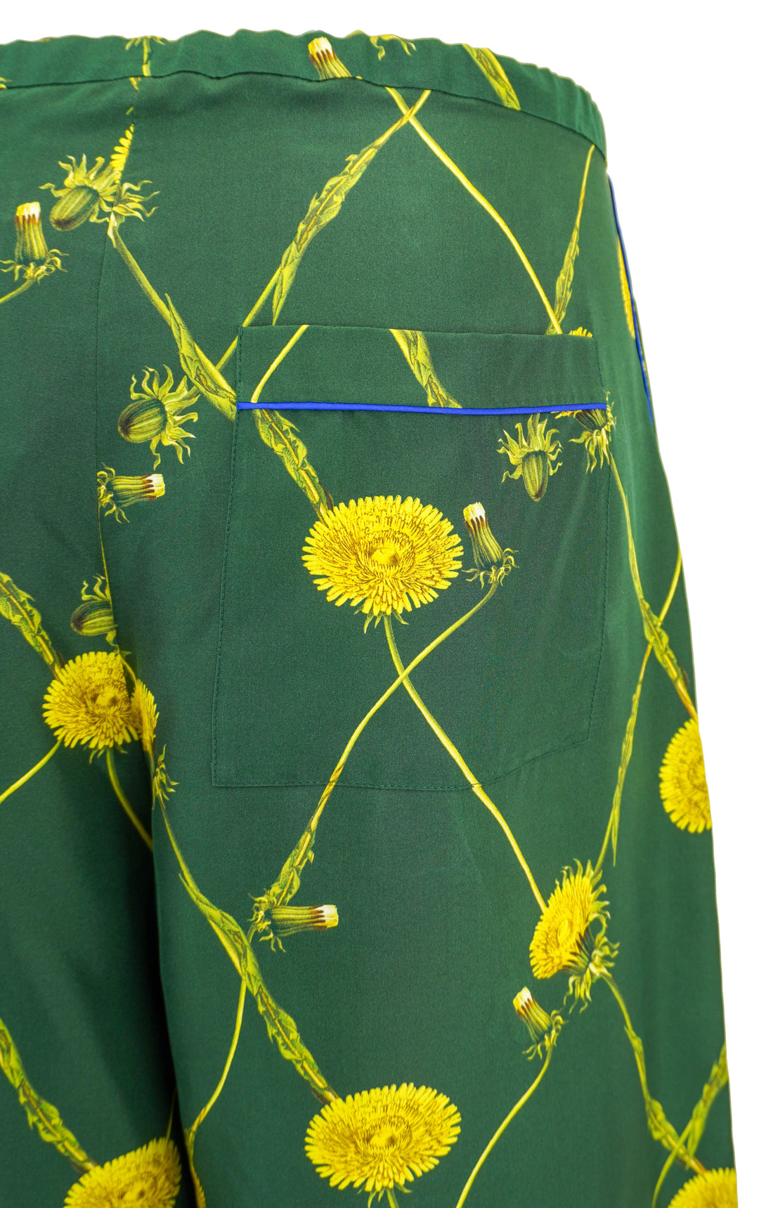 Burberry Silk Dandelion Print Pajama Pants in Green - Discounts on Burberry at UAL