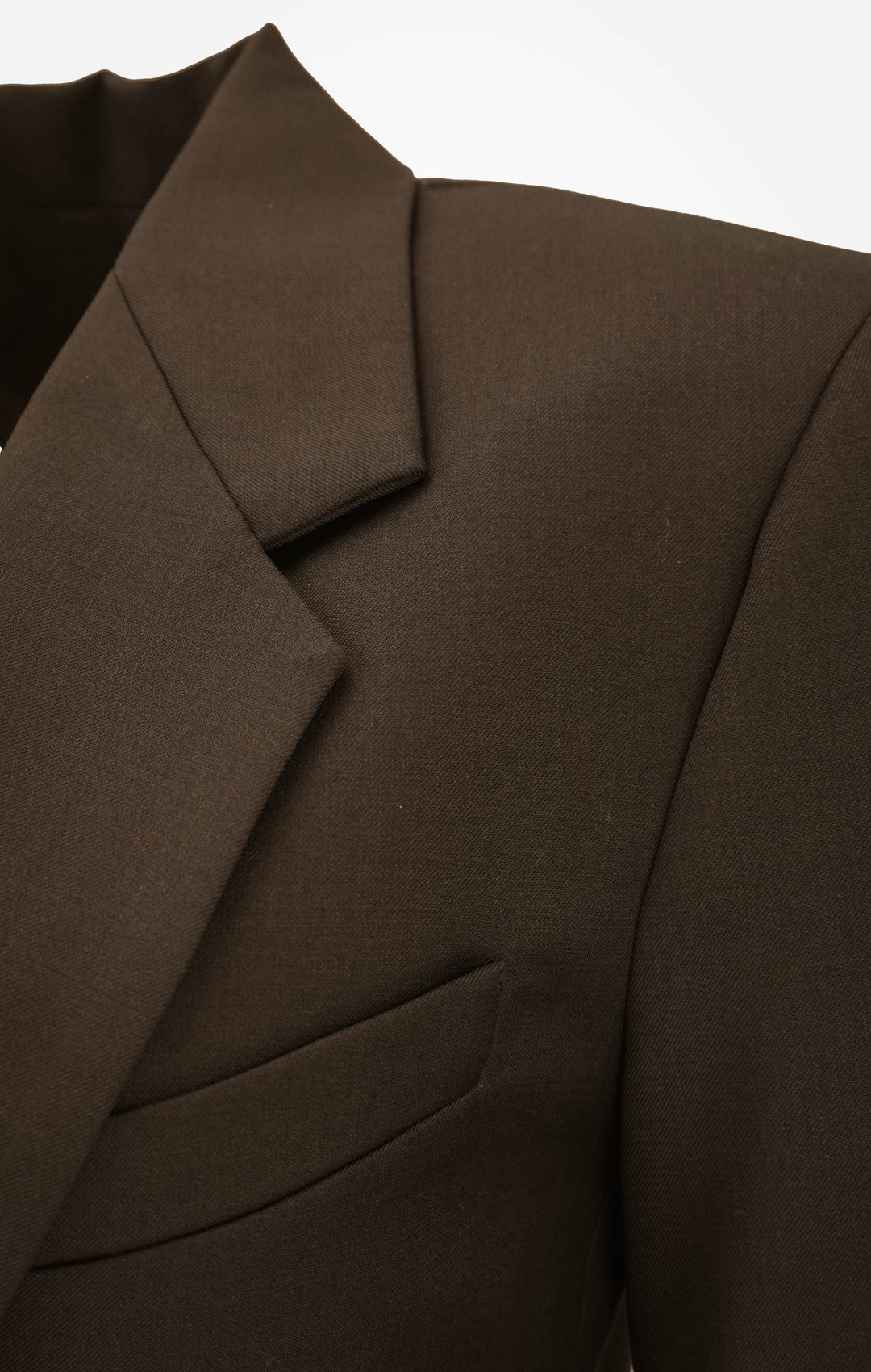 Christopher Esber Triquetra Slash Cutout Blazer in Dark Brown