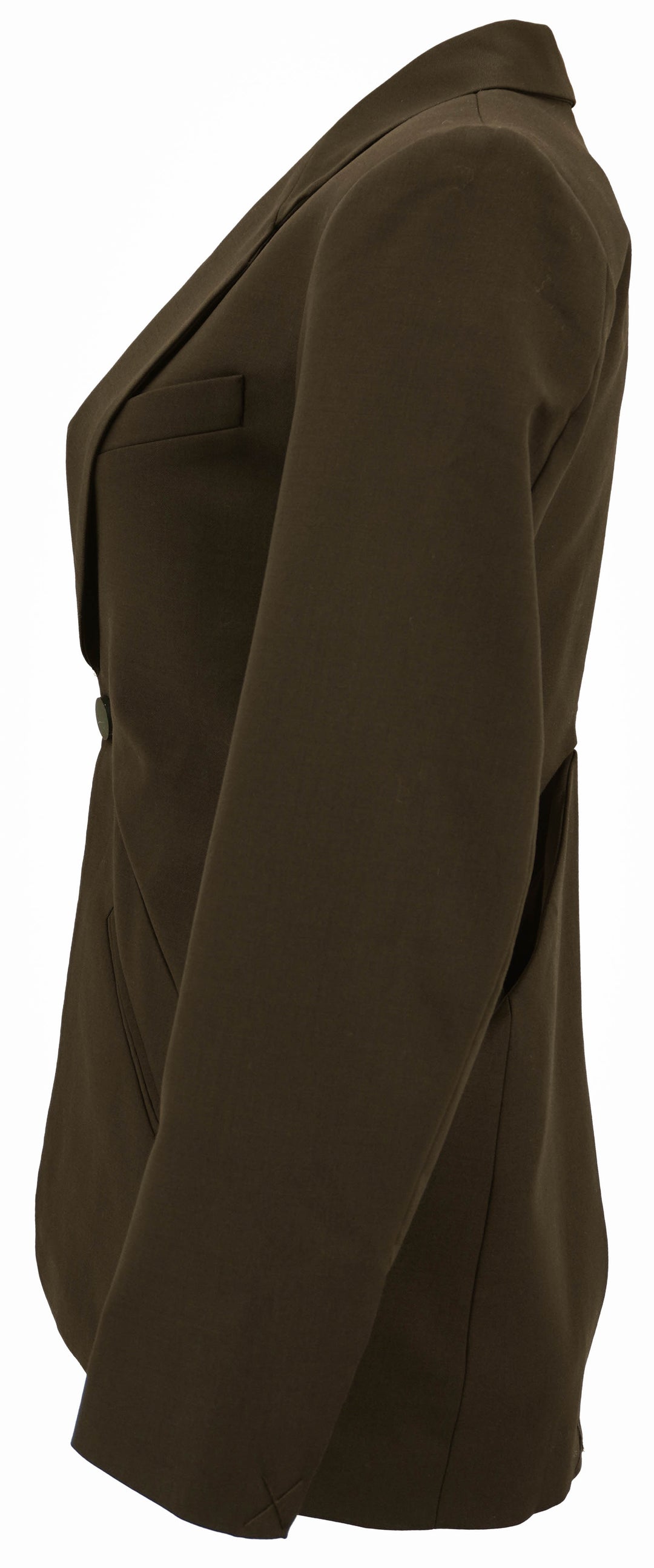 Christopher Esber Triquetra Slash Cutout Blazer in Dark Brown