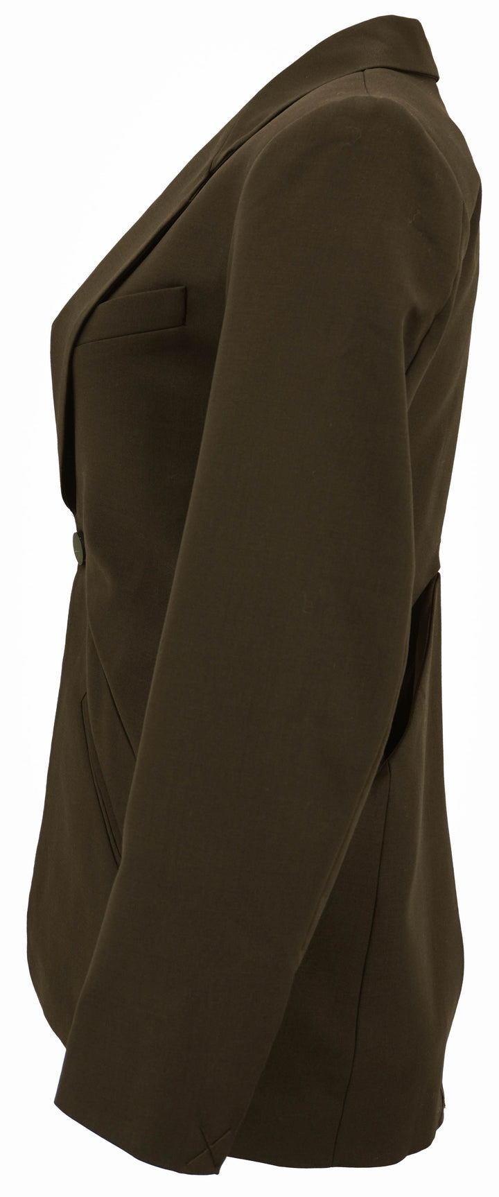 Christopher Esber Triquetra Slash Cutout Blazer in Dark Brown