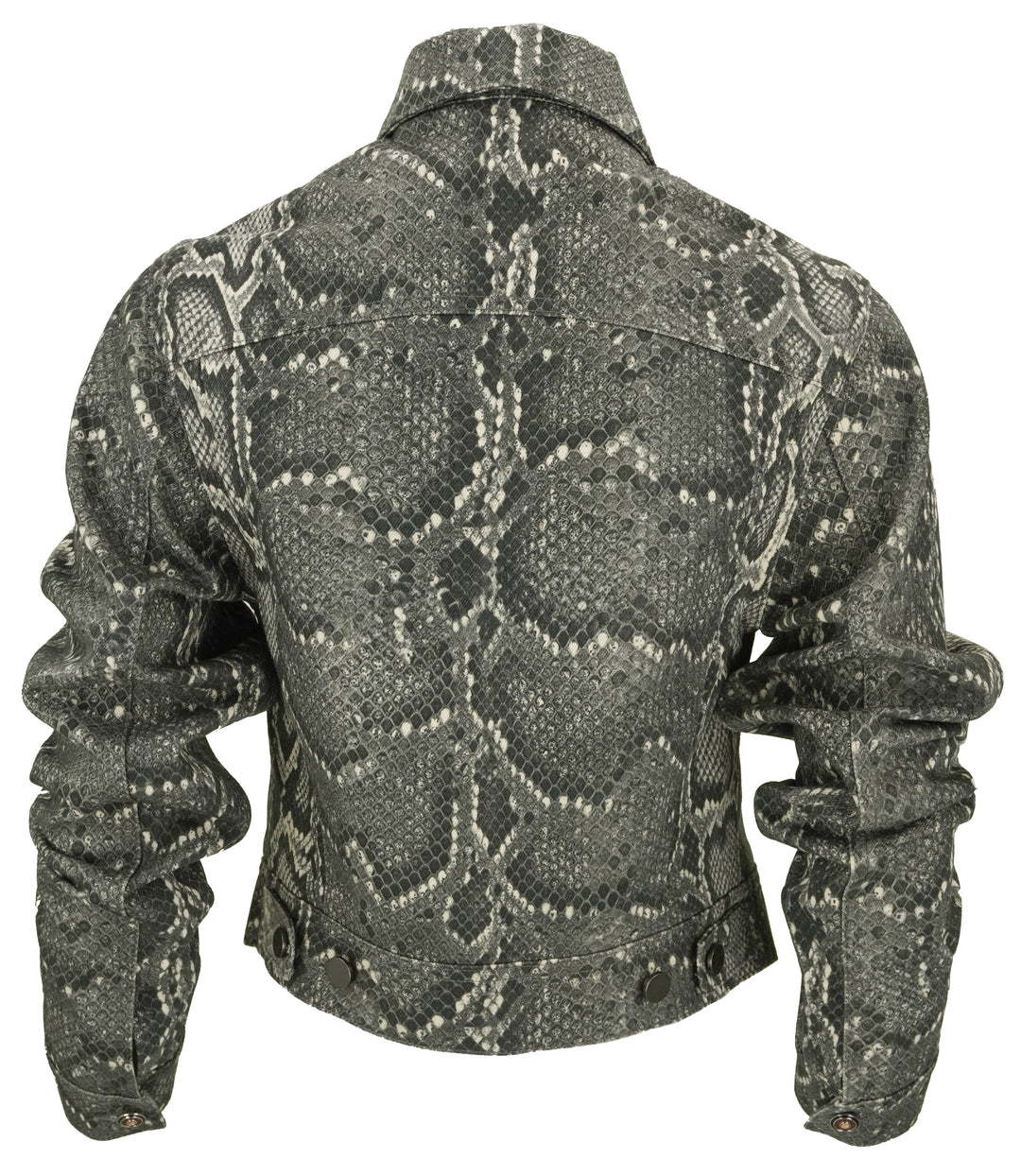 Gabriela Hearst Bronte Snake Print Jacket in Grey - Discounts on Gabriela Hearst at UAL