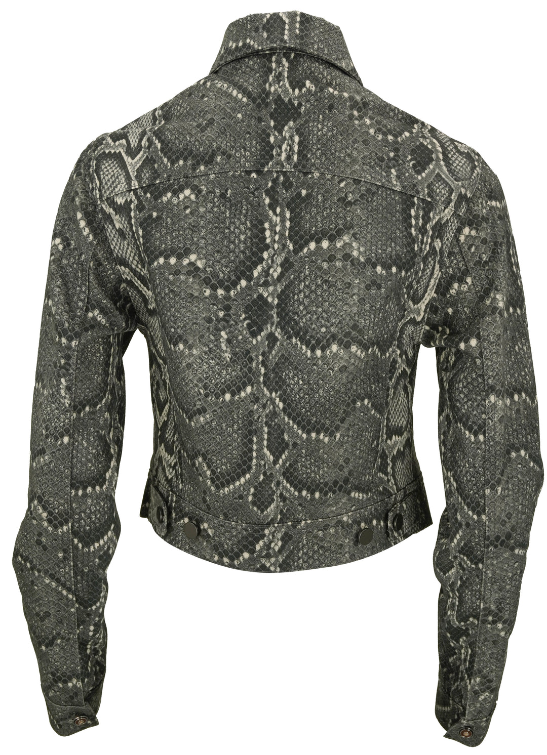 Gabriela Hearst Bronte Snake Print Jacket in Grey - Discounts on Gabriela Hearst at UAL