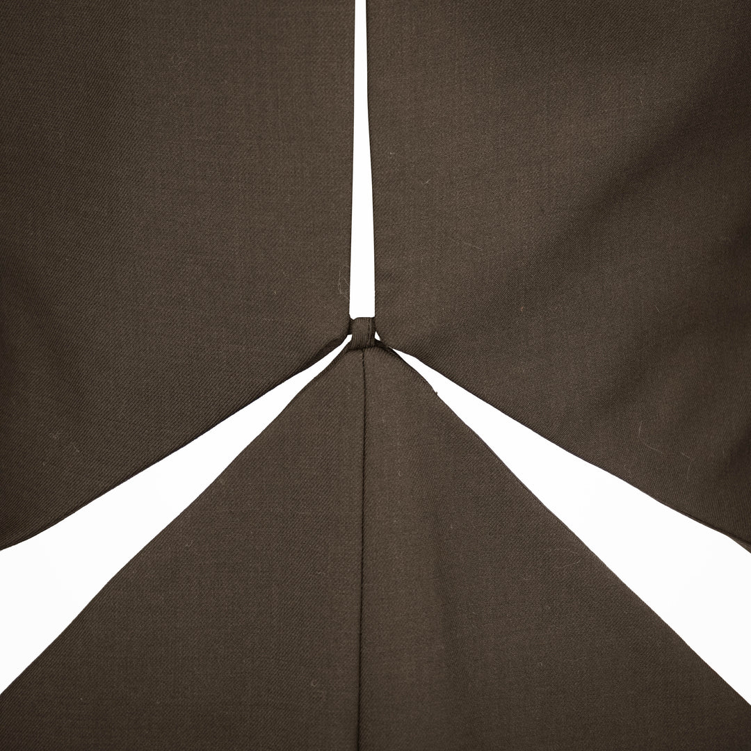 Christopher Esber Triquetra Slash Cutout Blazer in Dark Brown