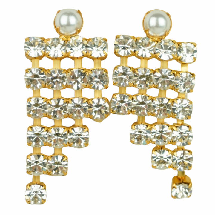 Elizabeth Cole Julita Earrings in Pearl and Gold - Discounts on Elizabeth Cole at UAL