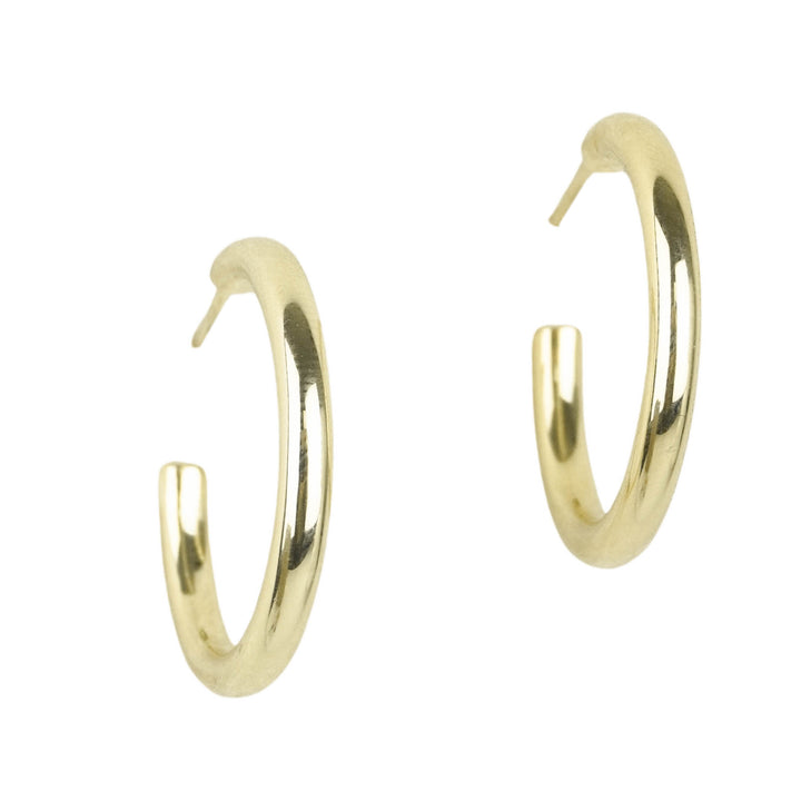 Ela Rae Tube Hoops in Gold - Discounts on Ela Rae at UAL