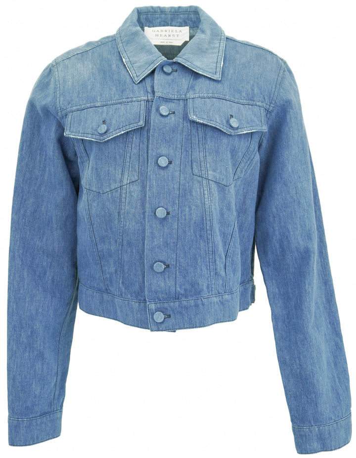 Gabriela Hearst Roland Jacket in Light Blue Denim