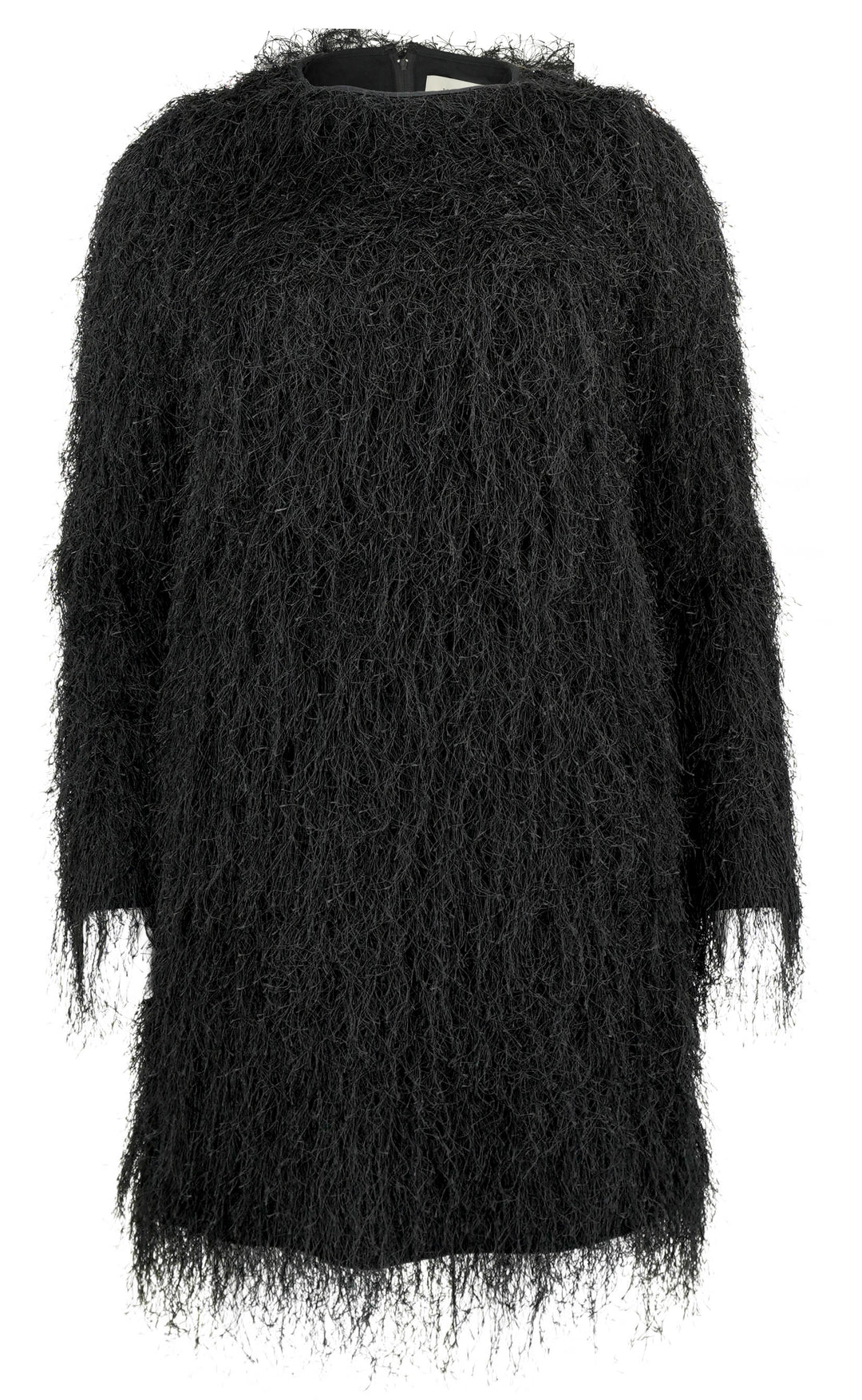 LouLou De Saison Tina Fringe Mini Dress in Black - Discounts on LouLou De Saison at UAL