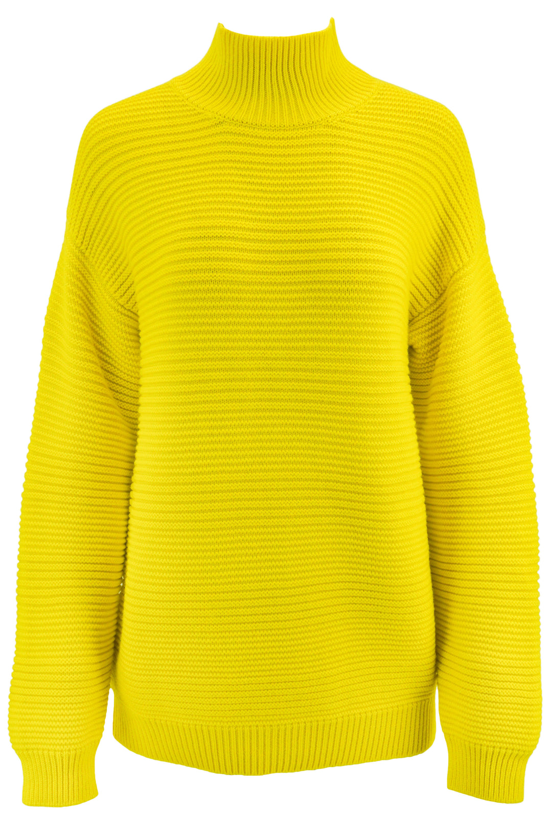 Brandon Maxwell Garter Stitch Turtleneck Sweater in Yellow - Discounts on Brandon Maxwell at UAL