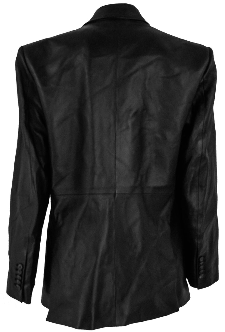 Wardrobe.NYC Leather Oversize Single Breasted Blazer in Black - Discounts on Wardrobe.NYC at UAL