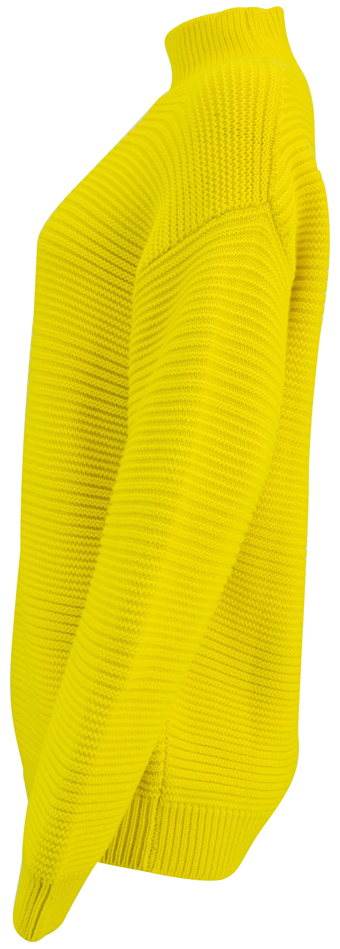 Brandon Maxwell Garter Stitch Turtleneck Sweater in Yellow - Discounts on Brandon Maxwell at UAL