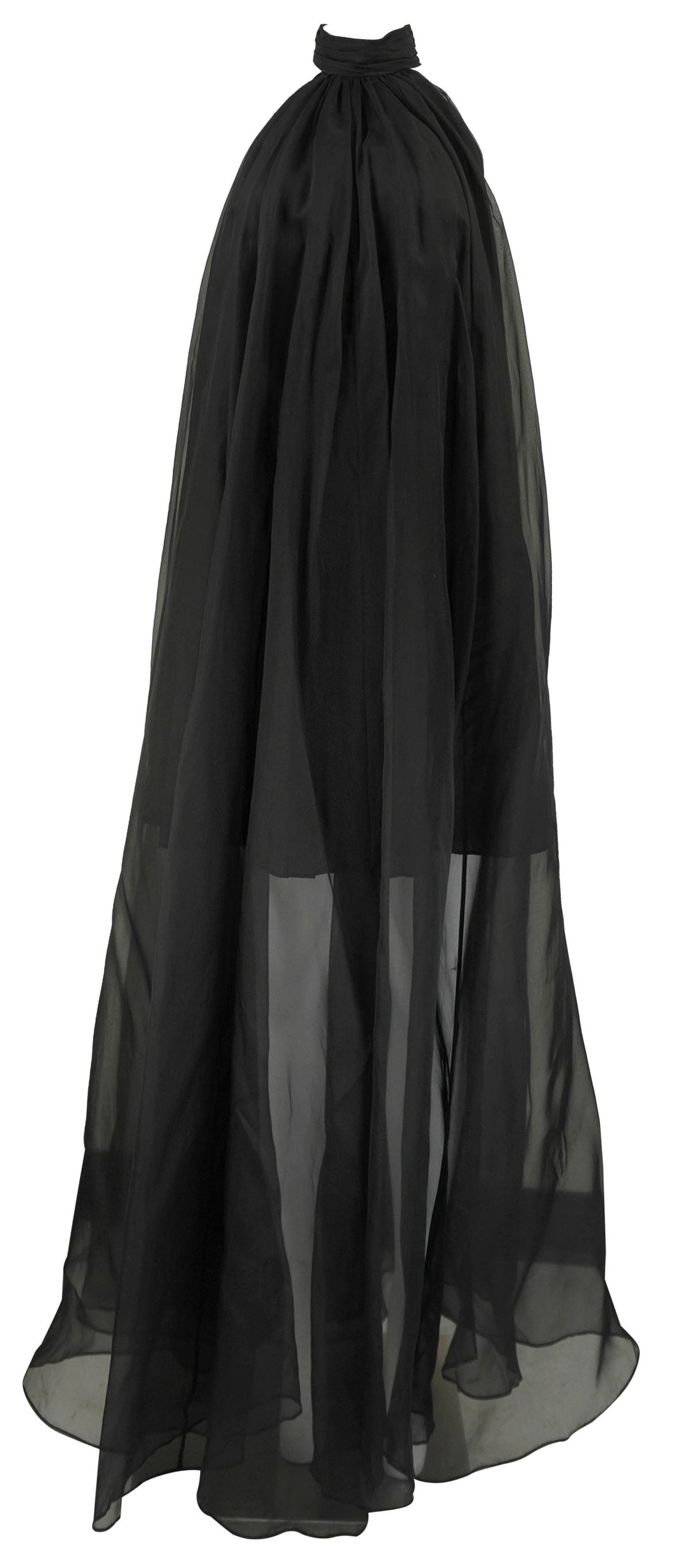 Nina Ricci Sheer Halterneck Maxi Dress at Black - Discounts on Nina Ricci at UAL