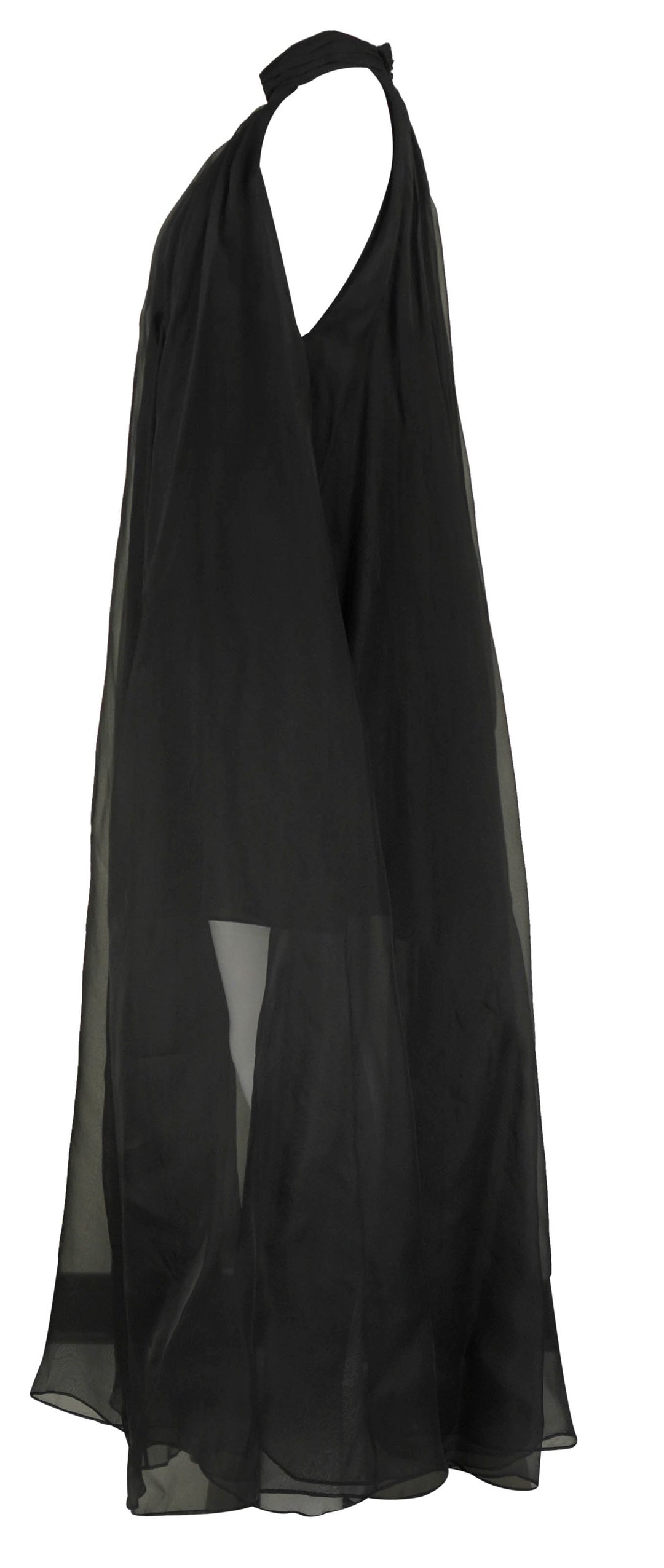 Nina Ricci Sheer Halterneck Maxi Dress at Black - Discounts on Nina Ricci at UAL