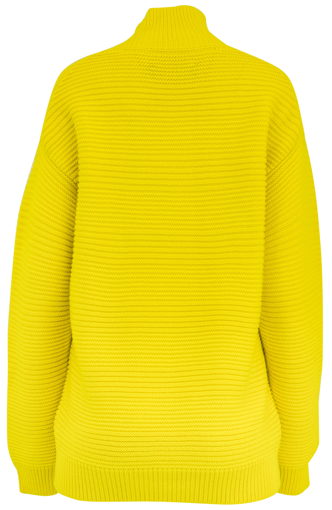 Brandon Maxwell Garter Stitch Turtleneck Sweater in Yellow - Discounts on Brandon Maxwell at UAL