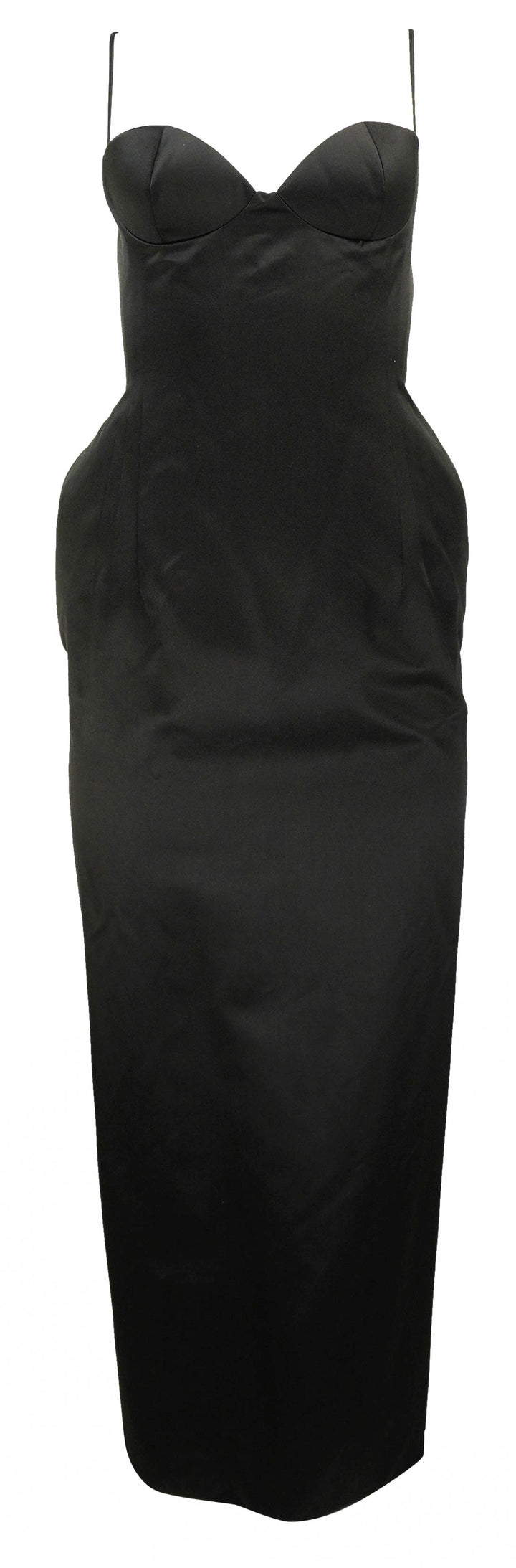 Magda Butrym Silk Hourglass Midi Dress in Black - Discounts on Magda Butrym at UAL