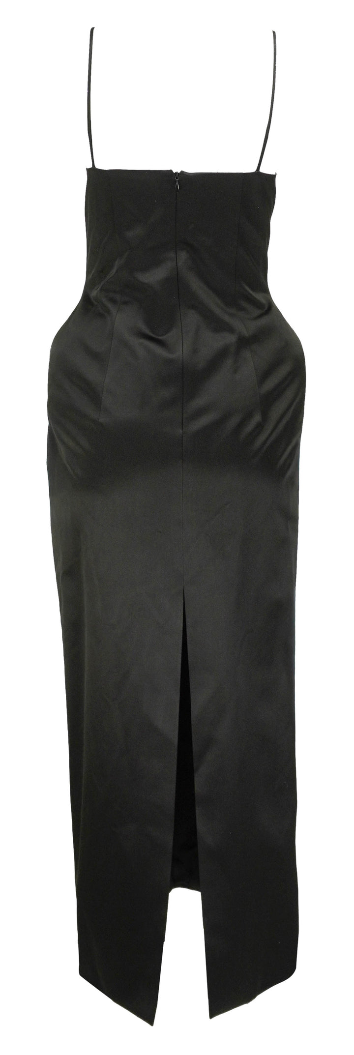 Magda Butrym Silk Hourglass Midi Dress in Black - Discounts on Magda Butrym at UAL