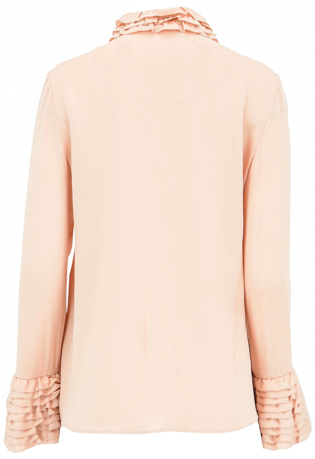 Valentino Georgette Rose Blouse in Rose Mist