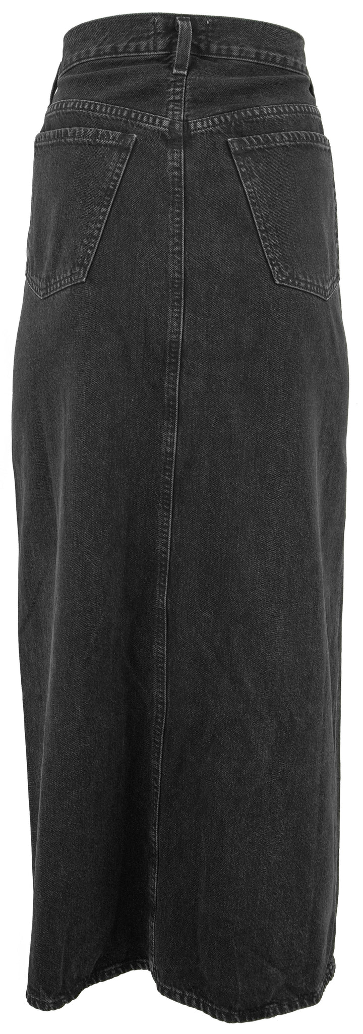 Agolde Leif Denim Skirt in Washed Black - Discounts on Agolde at UAL