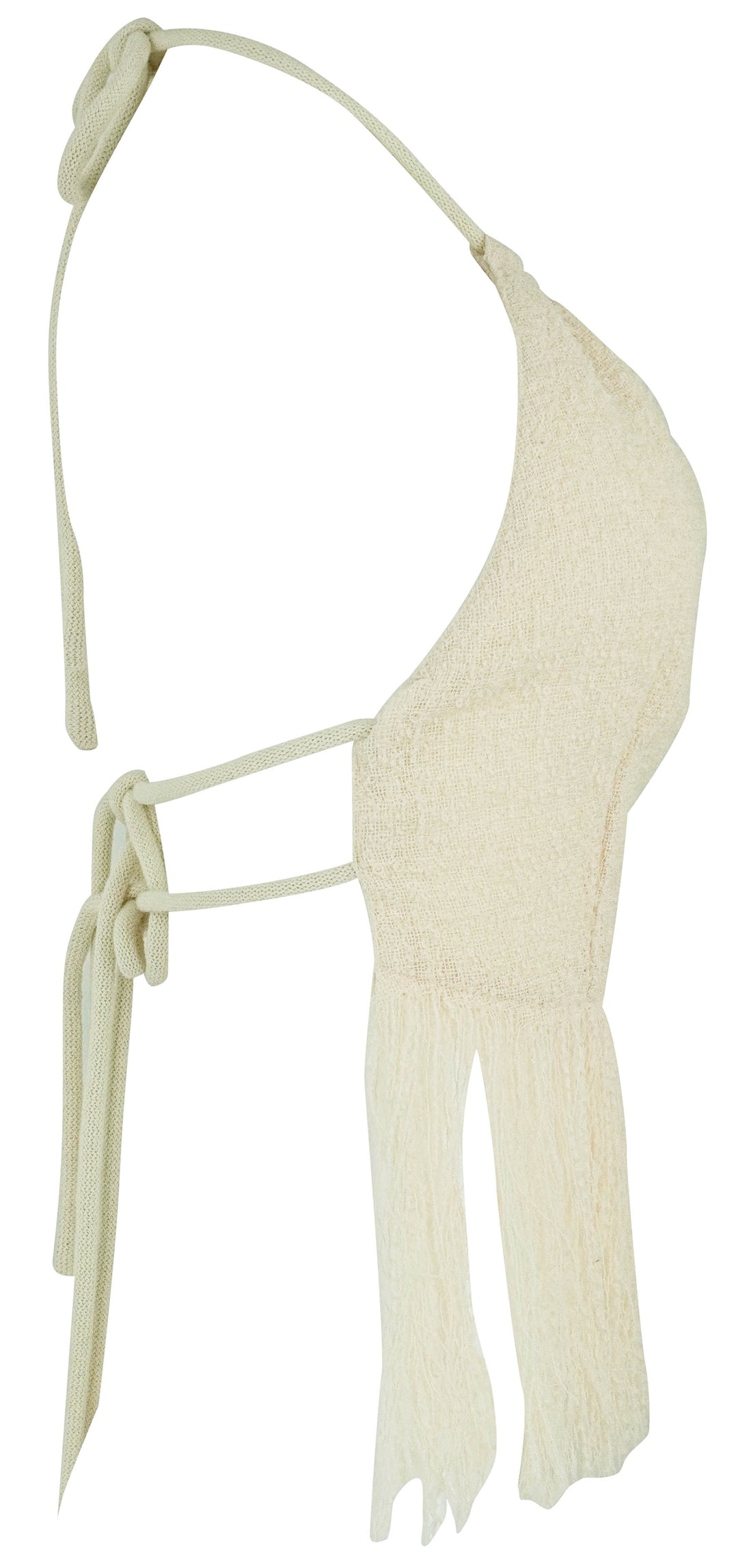 Rosie Assoulin Fringe Halter Top in Tropical Wool Boucle - Discounts on Rosie Assoulin at UAL