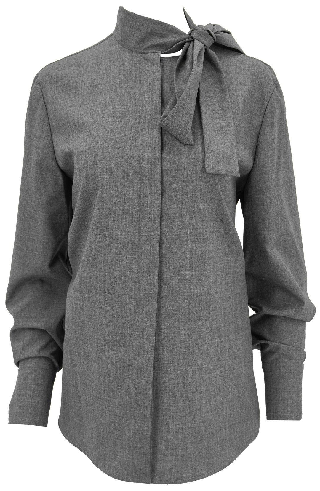 Valentino Superfine Wool Blouse in Grey