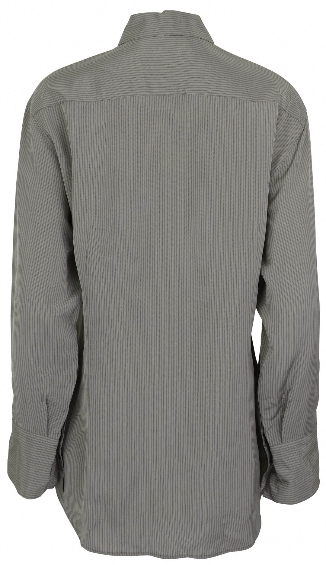 Róhe Button Down Shirt in Light Grey Stripe