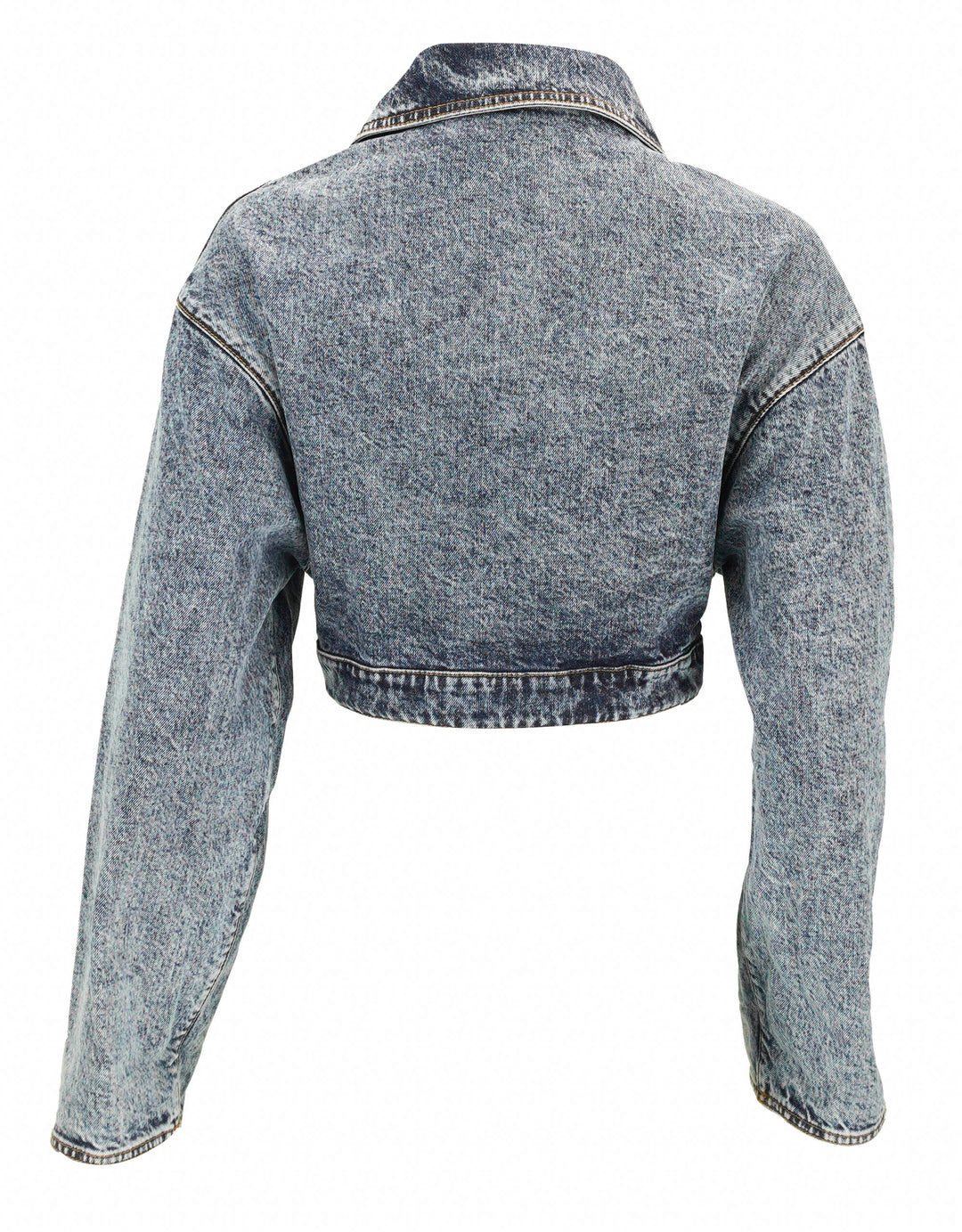 ALAÏA Spiral Jacket in Snow Denim - Discounts on ALAÏA at UAL
