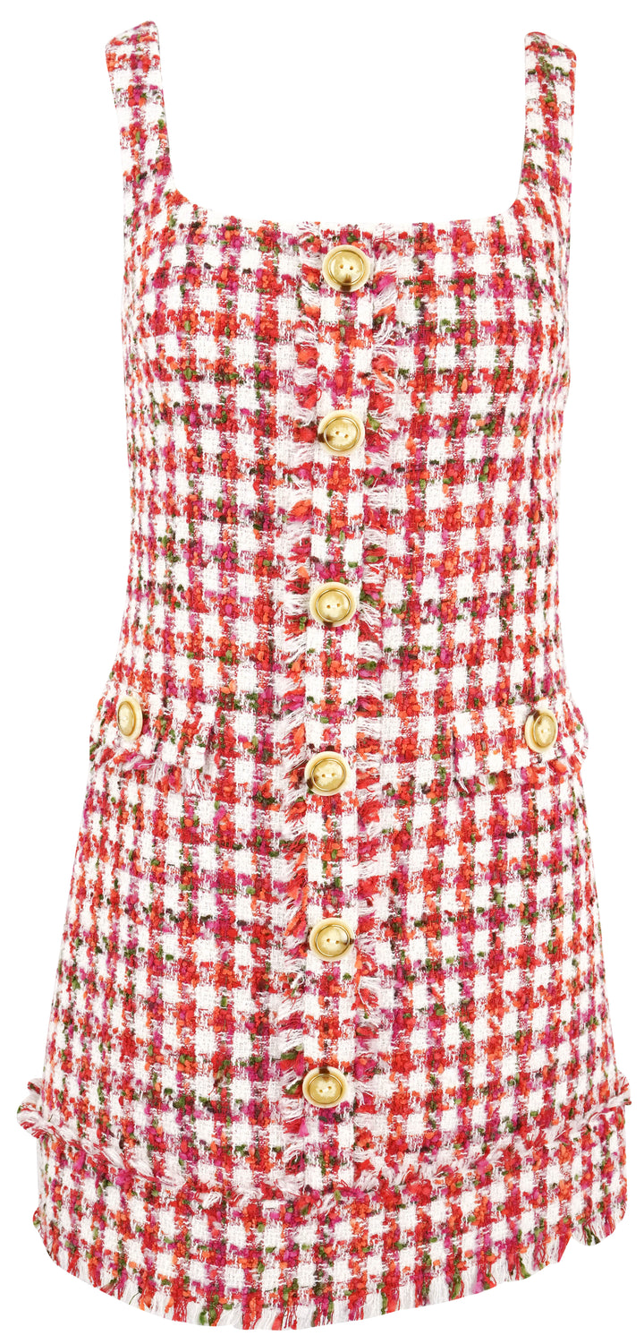 Cara Cara Evora Dress in Red Ivory - Discounts on Cara Cara at UAL