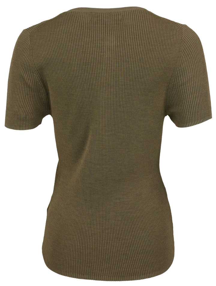 Nili Lotan Francene Sweater Top in Military Green - Discounts on Nili Lotan at UAL