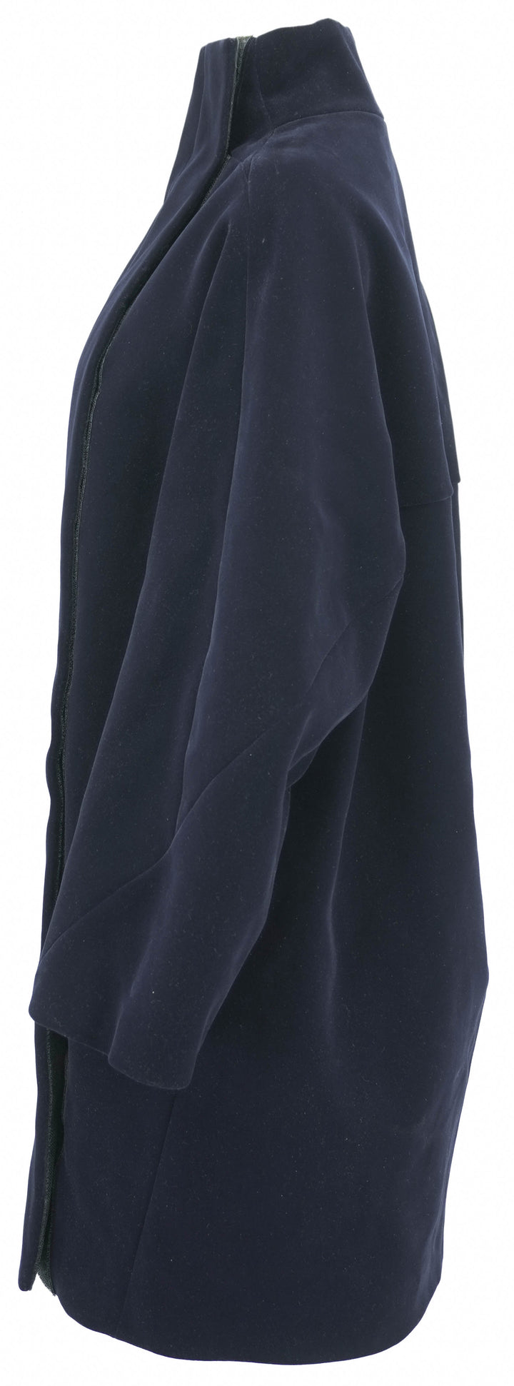 ALAÏA Round Coat in Marine Fonce