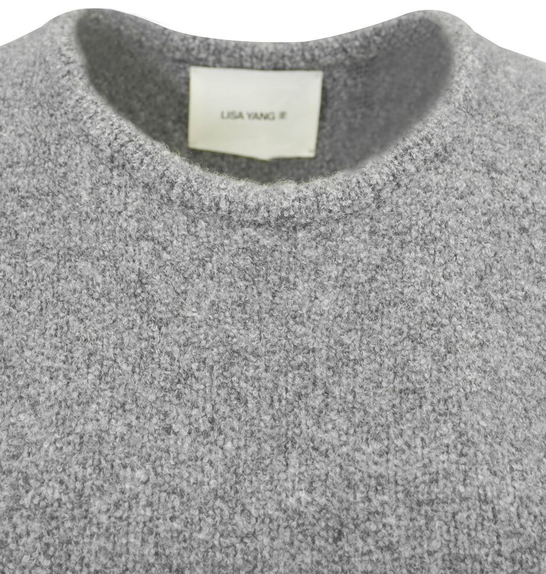 Lisa Yang Aniya Sweater Dress in Speckled Graphite - Discounts on Lisa Yang at UAL