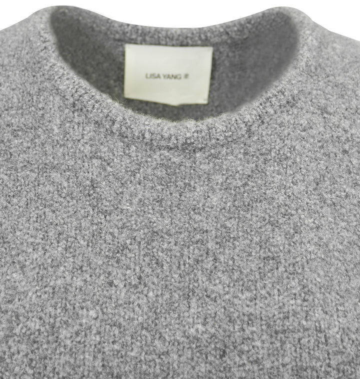 Lisa Yang Aniya Sweater Dress in Speckled Graphite - Discounts on Lisa Yang at UAL