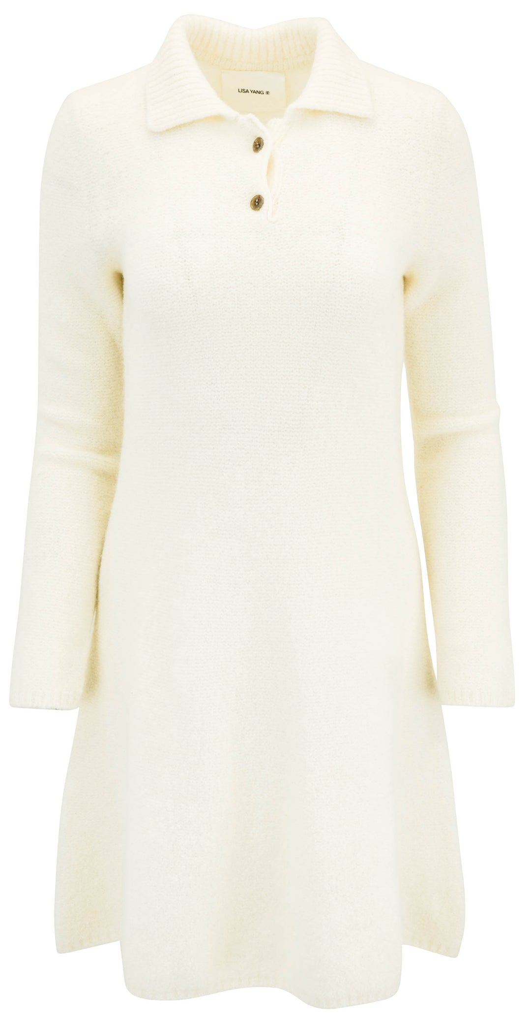 Lisa Yang Leah Sweater Dress in Cream
