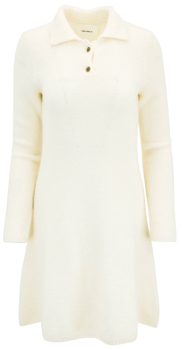 Lisa Yang Leah Sweater Dress in Cream