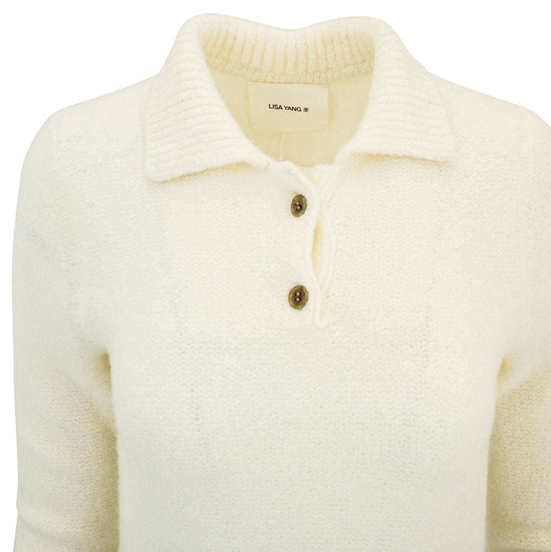 Lisa Yang Leah Sweater Dress in Cream