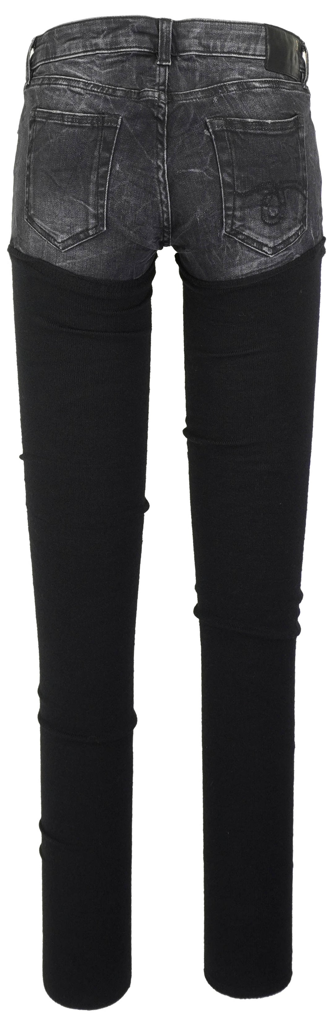 R13 Knit Chap Jeans in Black - Discounts on R13 at UAL