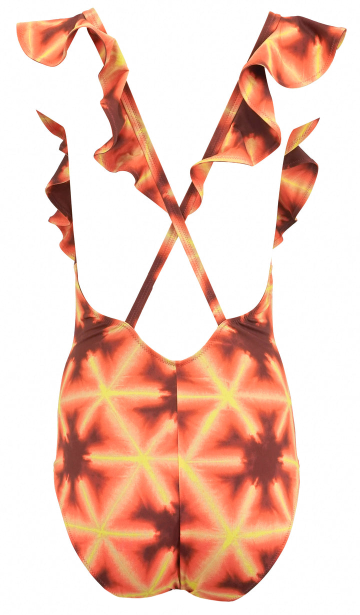 Ulla Johnson Evelina Maillot One Piece Swimsuit in Sunburst - Discounts on Ulla Johnson at UAL