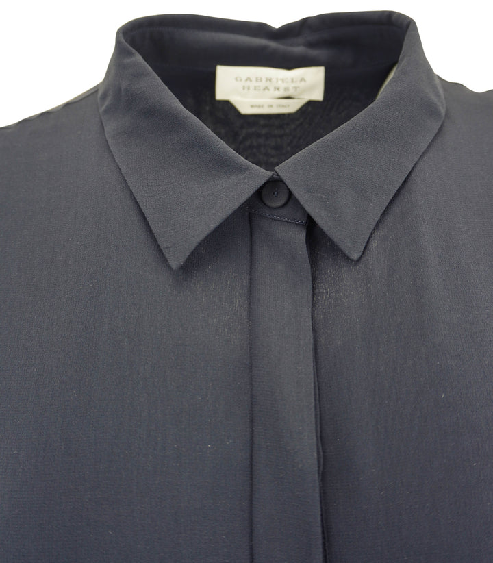 Gabriela Hearst Holt Dress in Dark Navy