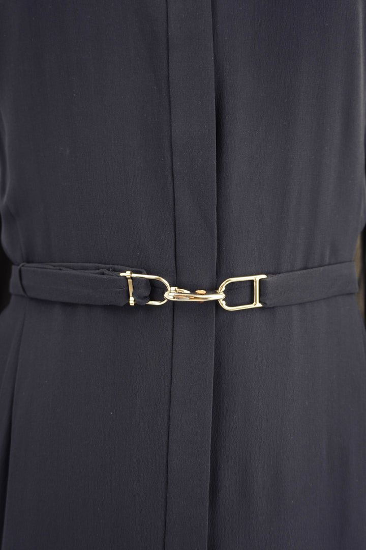 Gabriela Hearst Holt Dress in Dark Navy
