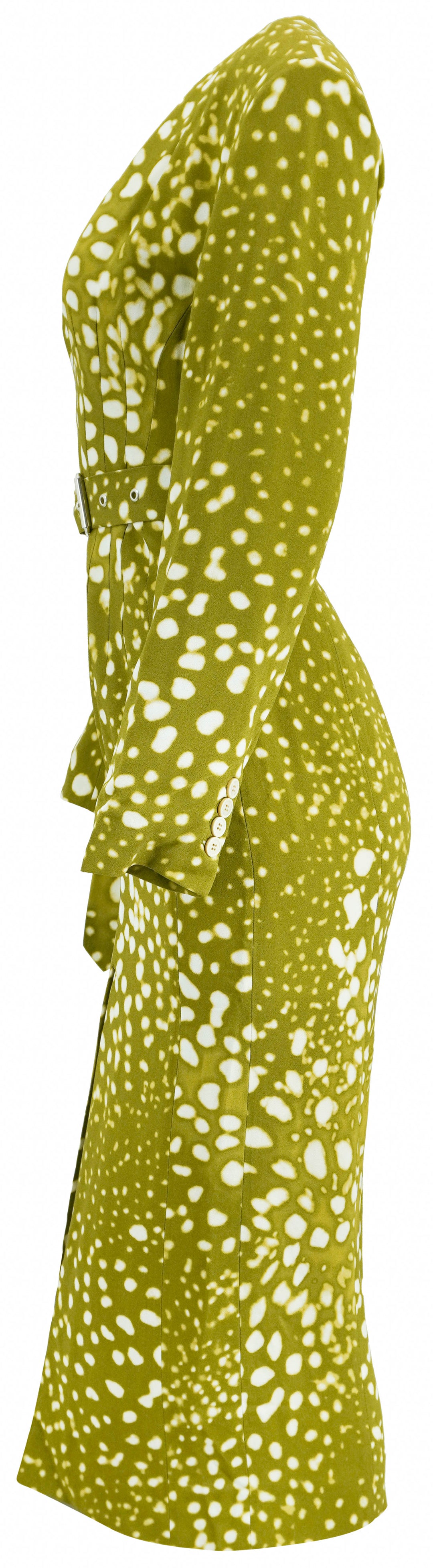 Dries Van Noten Dohana Dress in Khaki - Discounts on Dries Van Noten at UAL
