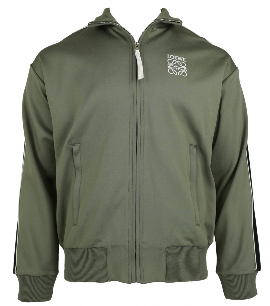 Loewe Tracksuit Jacket in Khaki Green - Discounts on Loewe at UAL