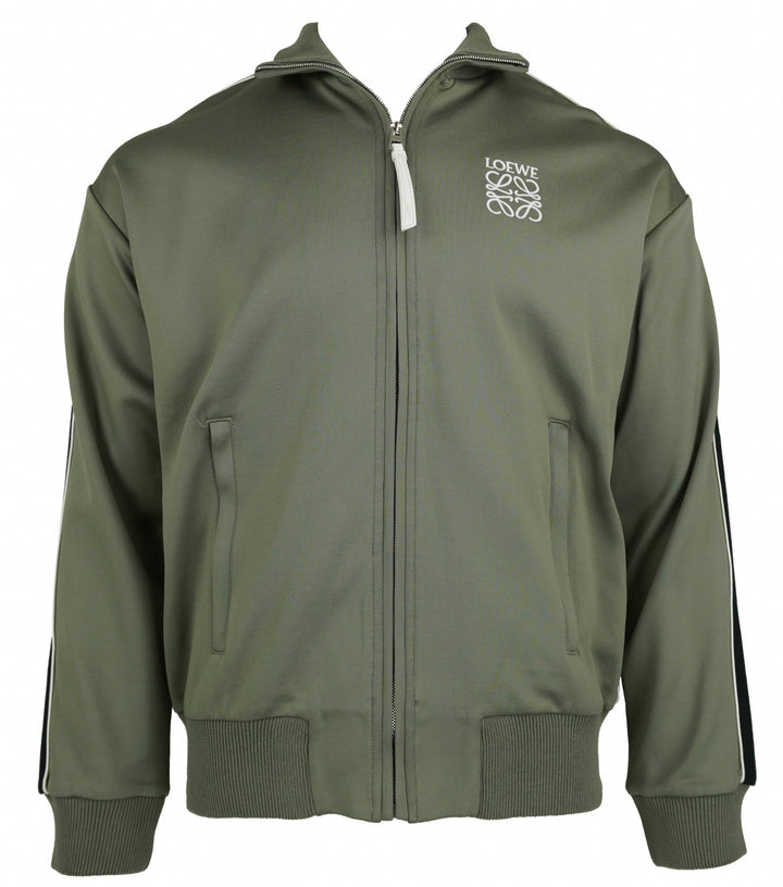 Loewe Tracksuit Jacket in Khaki Green - Discounts on Loewe at UAL