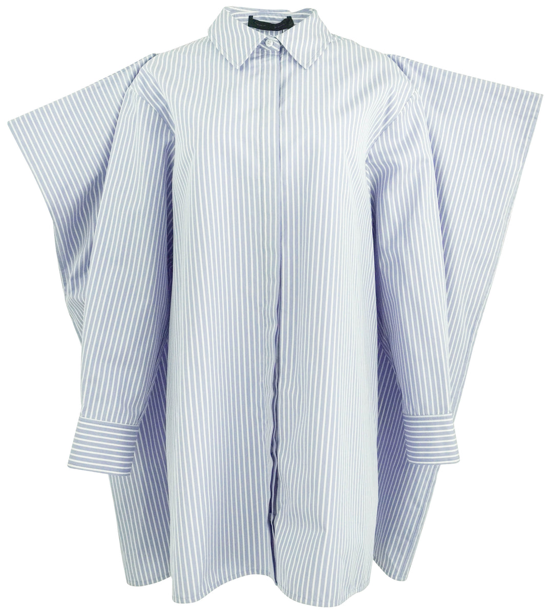 Proenza Schouler Isla Mini Shirt Dress in Pale Blue Multi - Discounts on Proenza Schouler at UAL