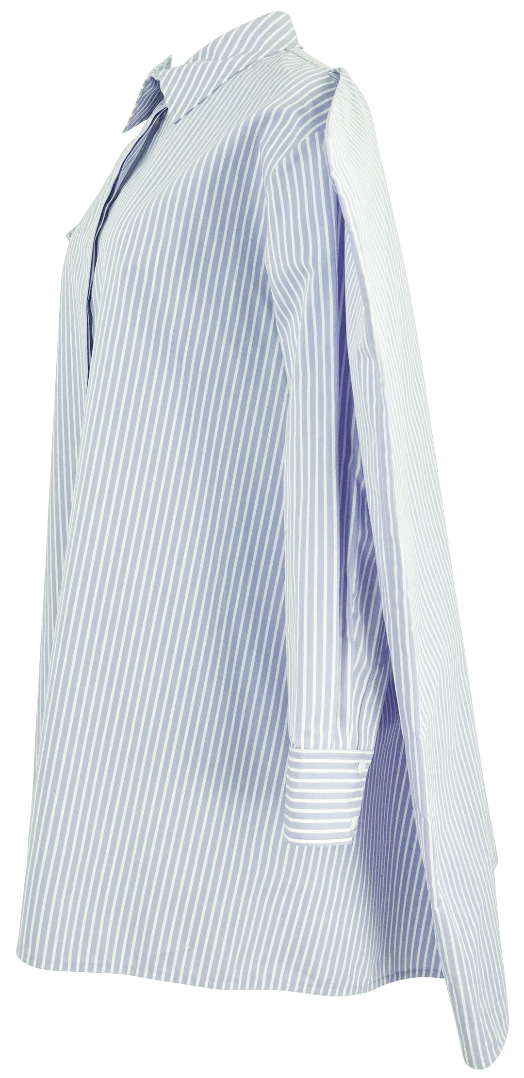 Proenza Schouler Isla Mini Shirt Dress in Pale Blue Multi - Discounts on Proenza Schouler at UAL