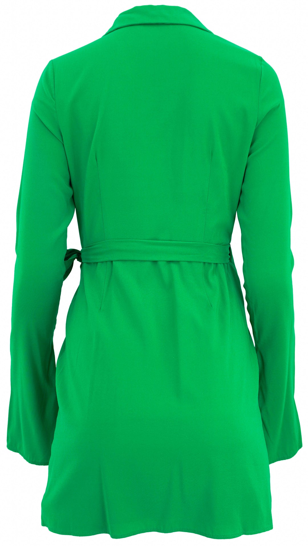 Azeeza Wrap Dress in Green - Discounts on AZEEZA at UAL