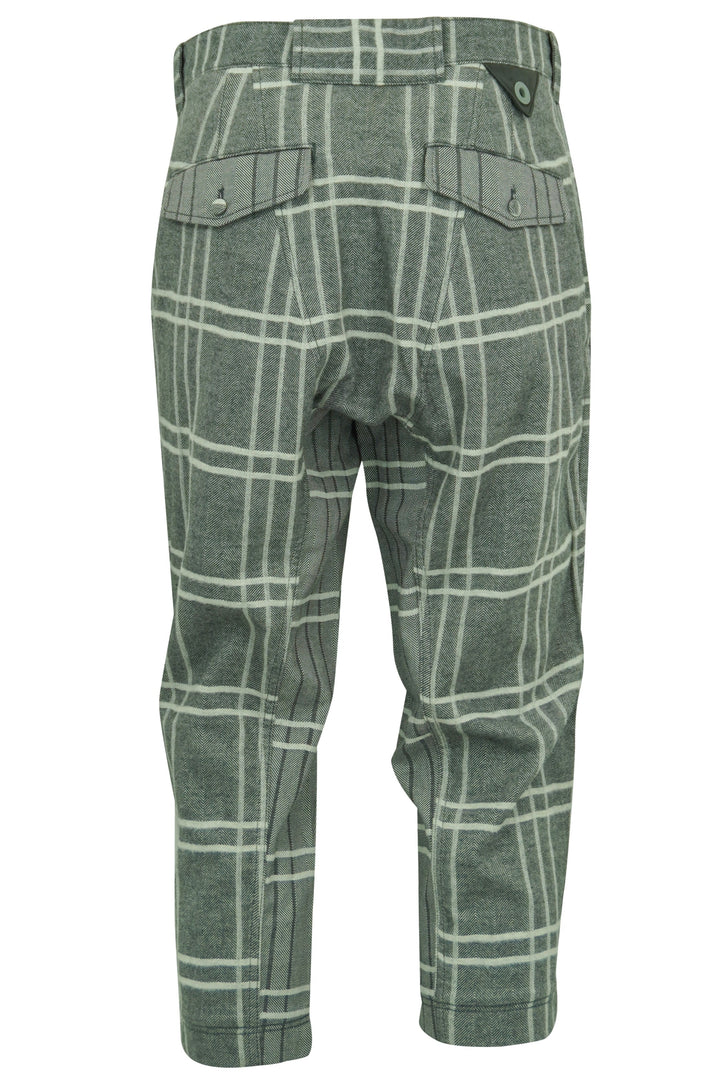 White Mountaineering Heringbone Pants in Grey - Discounts on White Moutaineering at UAL