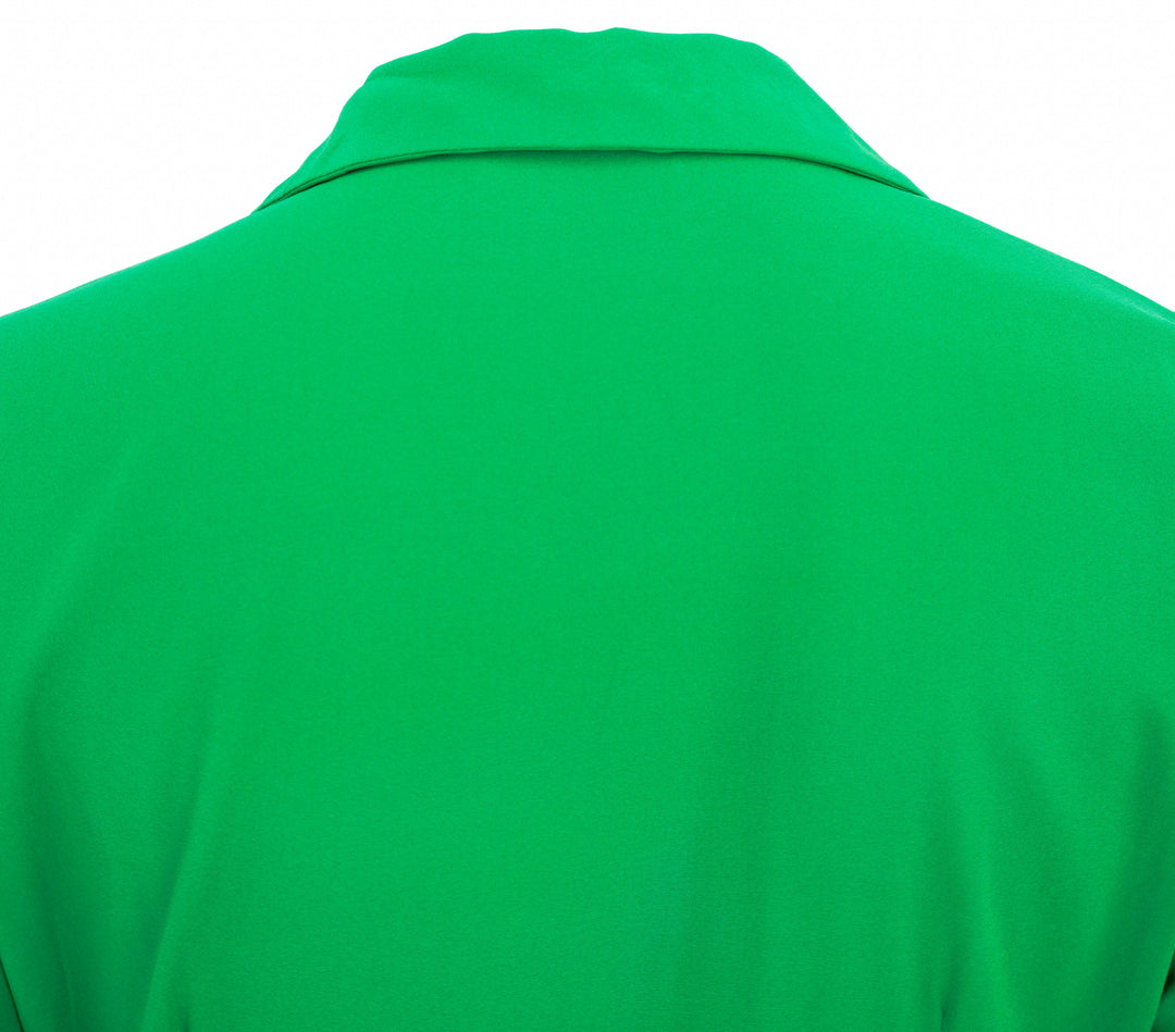 Azeeza Wrap Dress in Green - Discounts on AZEEZA at UAL