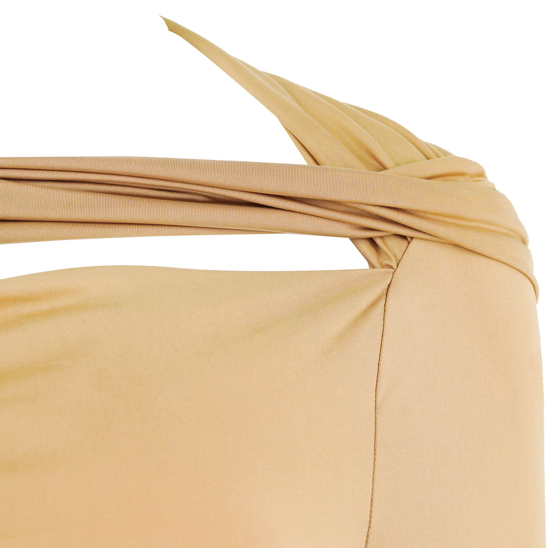 Victoria Beckham Draped Top in Camel - Discounts on Victoria Beckham at UAL