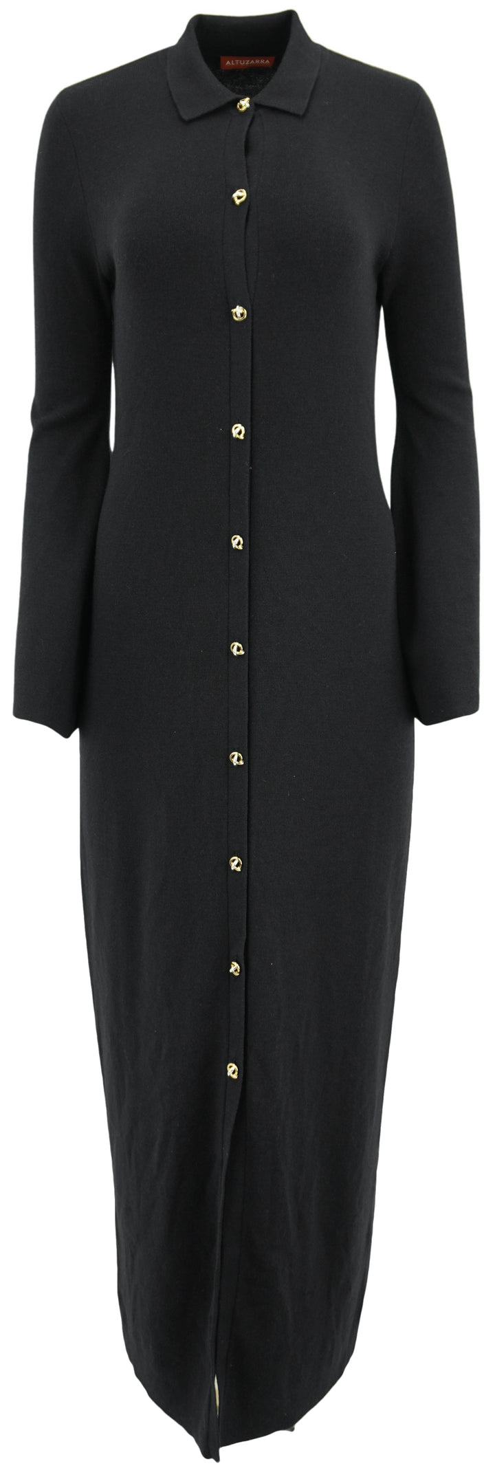 Altuzarra Button Front Knit Dress in Navy
