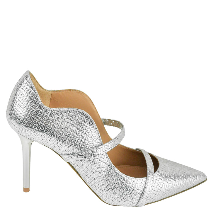 Malone Souliers Maureen Pumps in Silver - Discounts on Malone Souliers at UAL